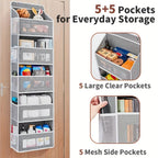 5-Tier Over-the-Door Storage Box Organizer