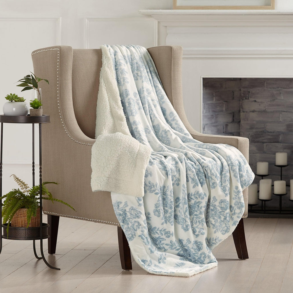Velvet Plush Sherpa Luxury Bed Blanket - Cielo Collection