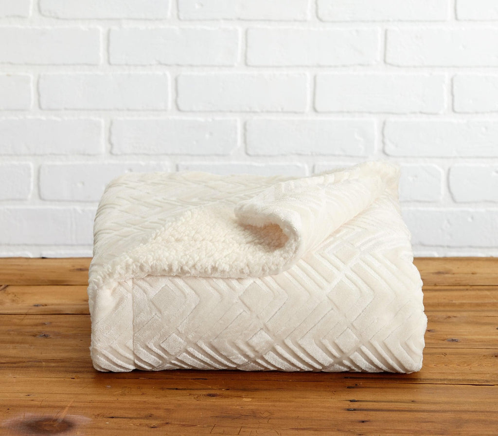 Velvet Plush Sherpa Luxury Bed Blanket - Cielo Collection