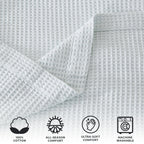 100% Cotton Waffle Weave Blanket - Mikala Collection