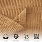 100% Cotton Waffle Weave Blanket - Mikala Collection