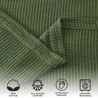 100% Cotton Waffle Weave Blanket - Mikala Collection