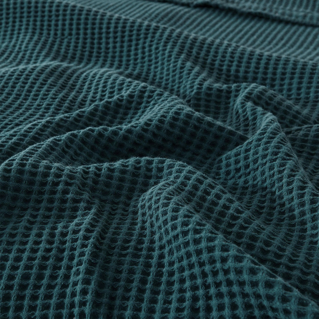 100% Cotton Waffle Weave Blanket - Mikala Collection