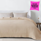 100% Cotton Waffle Weave Blanket - Mikala Collection
