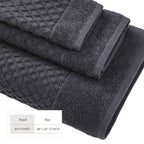 Cotton Diamond Waffle Weave Bath Towel Set - Grayson Collection