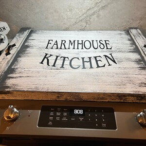 Mushroom Stove Cover | Cottagecore Wooden Noodle Board | Butterfly Kitchen Decor