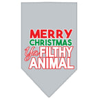 Christmas Pet and Dog Bandana, "Merry Christmas, Ya Filthy Animal"
