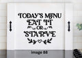 Funny Kitchen Stove Cover | Today’s Menu Eat It or Starve | Farmhouse Noodle Board