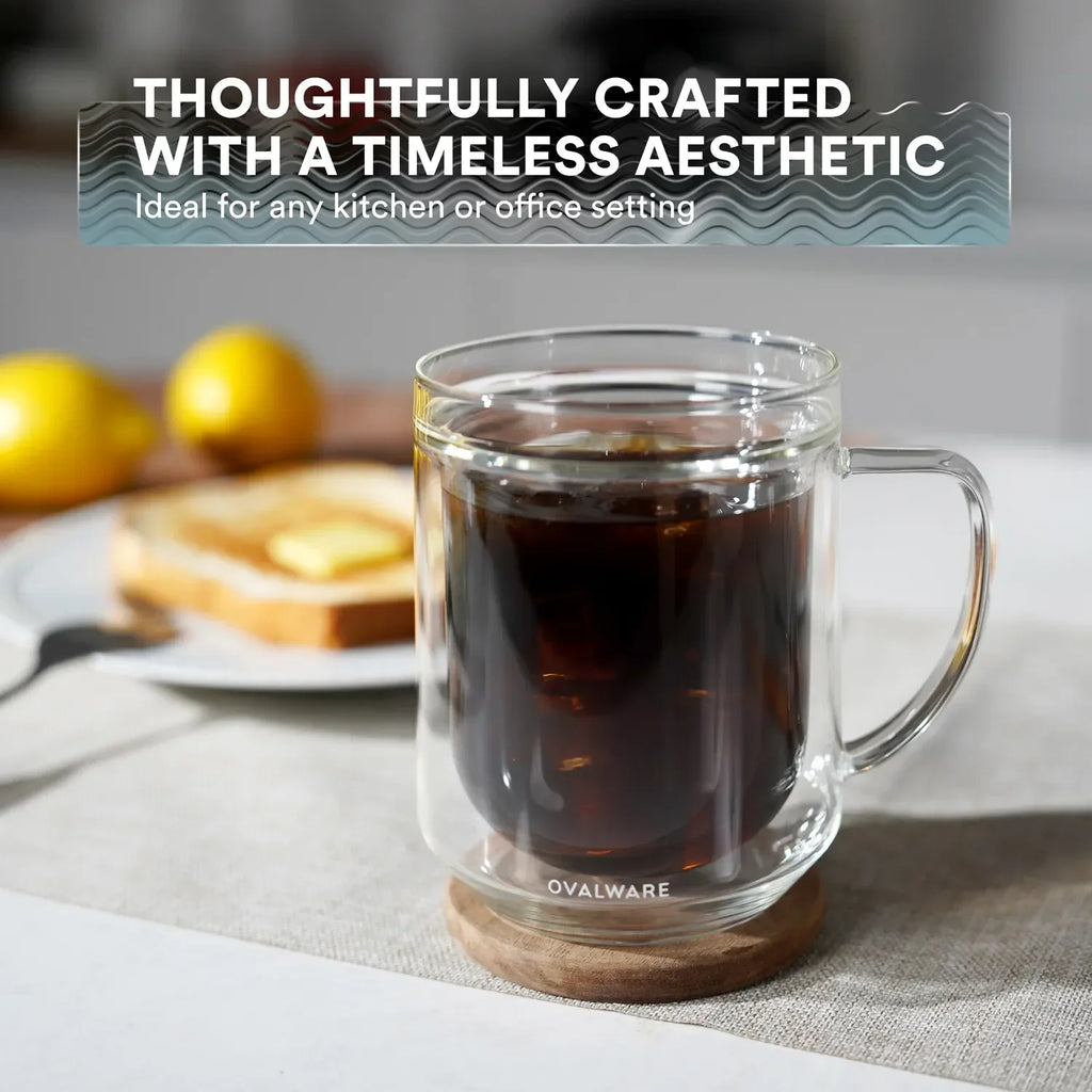 Double Wall Mug - 500ml/17oz (Set of 2)
