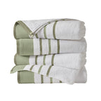 Decorative Cotton Stripe Bath Towel Set - Noelle Collection