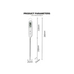 Kitchen Digital BBQ Food Thermometer Meat Cake Candy Fry Grill Dinning Household Waterproof Instant Read Meat Thermometer for Cooking Digital Food Thermometer For Cooking IP67 Waterproof Kitchen Thermometer Probe With Cooking Thermometer Oven Tool