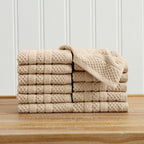 100% Cotton Checkered Jacquard Bath Towel Set - Giuliana Collection