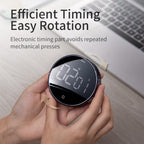 LED Magnetic Digital Timer For Kitchen Cooking Countdown Alarm Clock Digital Kitchen Timer, Large Magnetic LED Countdown Timer with Constant Light Function for classrooms 3-Level Volume Quiet Egg Timer for Children  Electronic Cooking Countdown Timer
