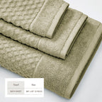 Cotton Diamond Waffle Weave Bath Towel Set - Grayson Collection