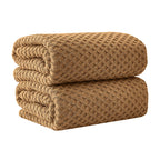 Cotton Diamond Waffle Weave Bath Towel Set - Grayson Collection