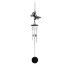Memorial Butterfly Wind Chimes Angel  Wings Flying Bird Wind Chimes Garden Art Wings Wind Chime Patio Hummingbird Wind Chime Garden Hanging Decoration Outdoor Large Chimes For Patio  Porch Yard Black