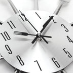Metal Kitchen Wall Clock Creative  Kitchen Wall Clock 3D Modern Creative Kitchen Cutlery Spoon Fork Time Like Wall Clock Wall Sticker Room Home Decoration Quartz Wall Art Cutlery Mounted Clocks Modern Design Home Decorative