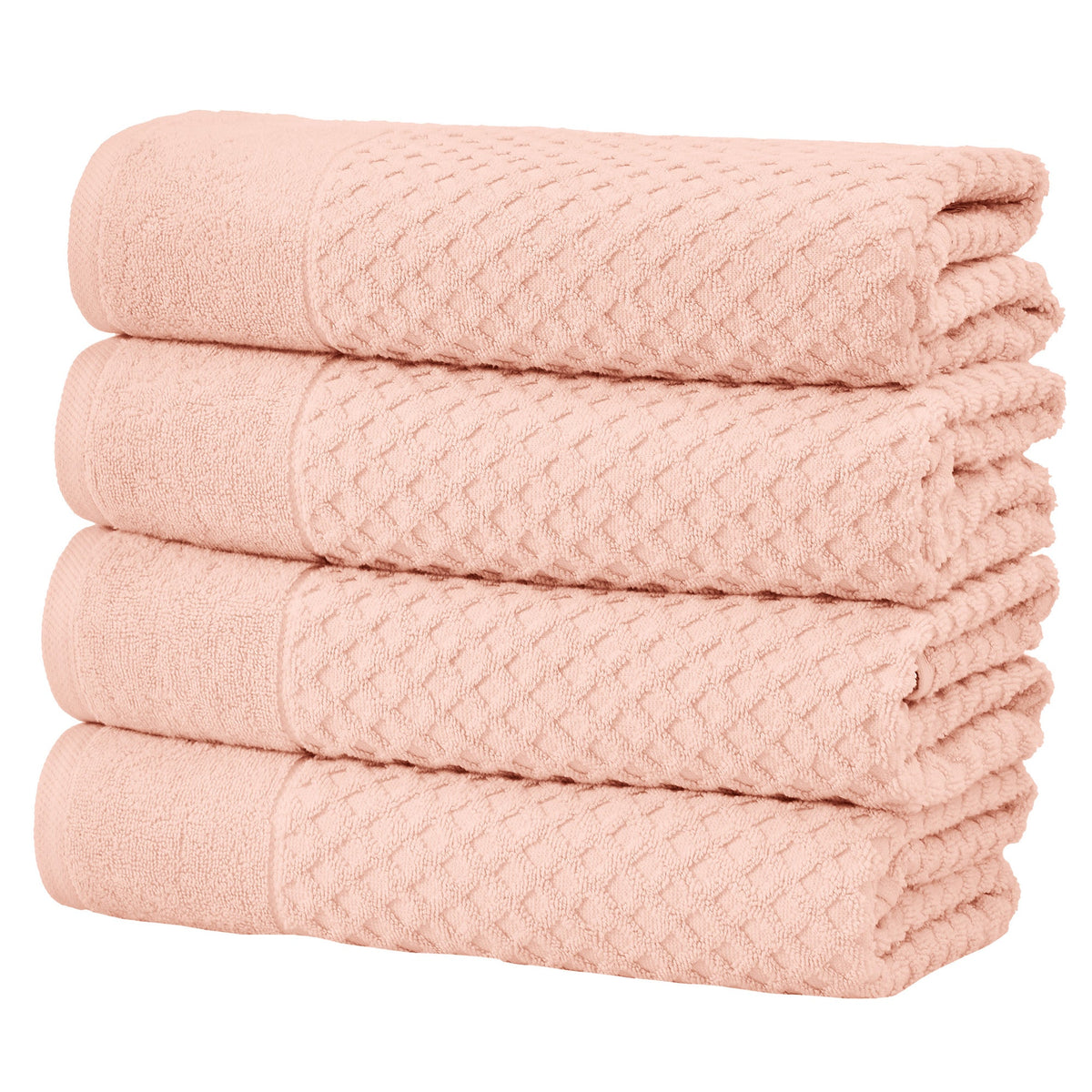 Cotton Diamond Waffle Weave Bath Towel Set - Grayson Collection