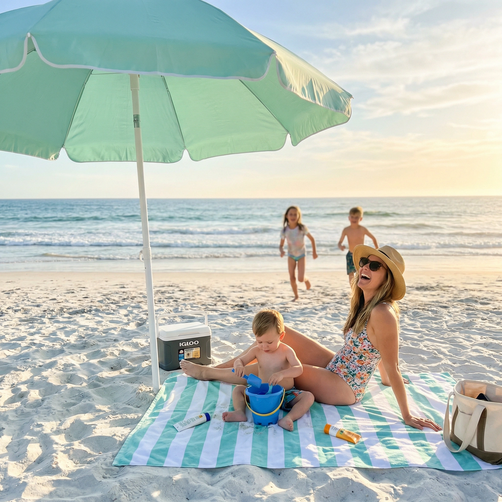 The Coastline Beach Towel