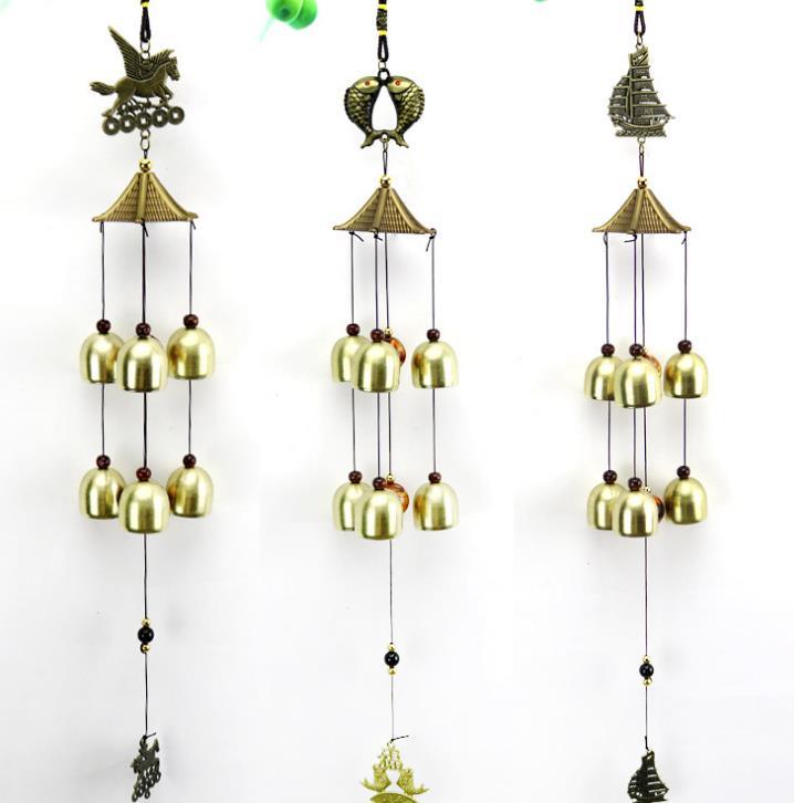 Outdoor Wind Chimes Yard Antique Superb Garden Copper Bells Wind-chimes Wall Hanging Decorations Best Metal Musical Wind Chime Home Decoration Amazing Addition To  Patio Porch Garden Backyard