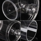 Portable 2pcs Cosmetics Storage Box Makeup Organizer Bathroom Jar Cotton Swab Cotton Pad Jewelry Round Plastic Box Storage Container