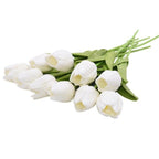 10Pcs High Quality Real Touch Calla Lily Artificial Flowers Bouquet For Wedding Bridal Home Kitchen Table Flower Decoration Home Decor