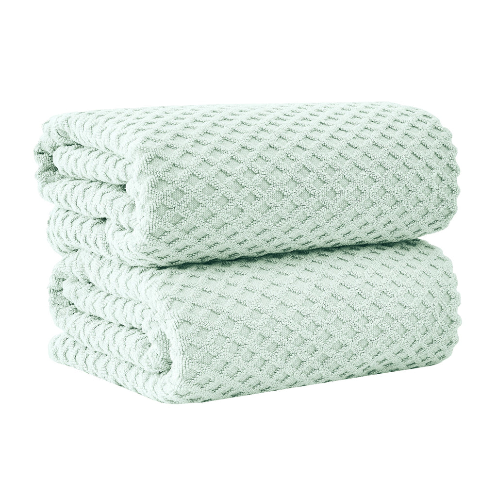 Cotton Diamond Waffle Weave Bath Towel Set - Grayson Collection