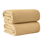 Cotton Diamond Waffle Weave Bath Towel Set - Grayson Collection