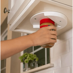 Quick Unique Design V-Shape Multi-function Lid Jar Opener Under Cabinet Professional Cans Fits Any Sizes Useful Kitchen Gadget