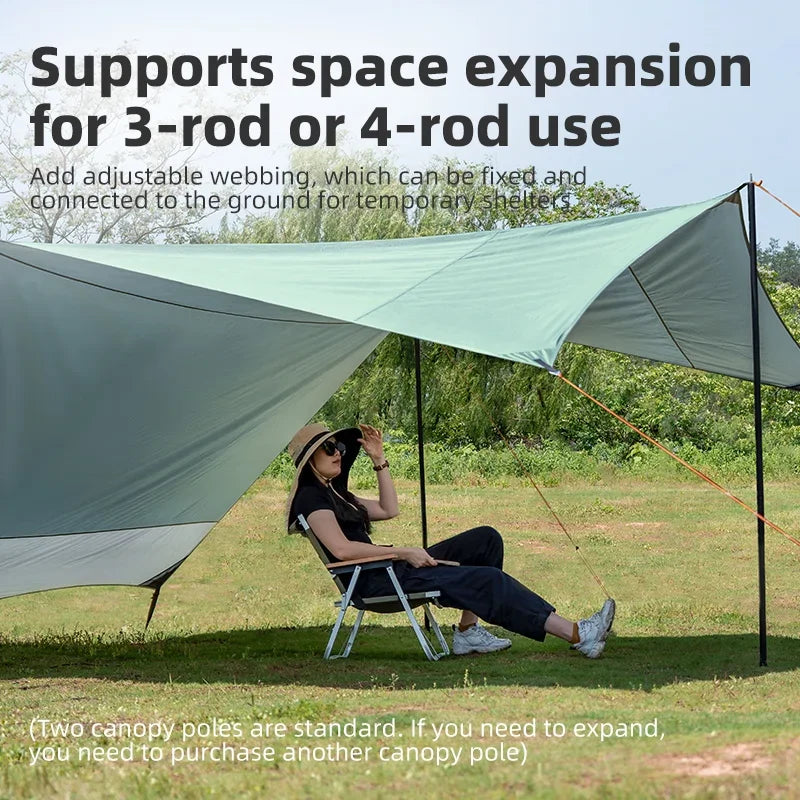 Waterproof Canopy UPF50+ Sun Shelter Tent for Camping