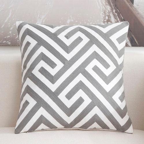 Solid Geometric Cushion Cover Pink Gray Blue Modern Decorative Throw Pillow Case Cushion Case for Room Bedroom Room Decorative Sofa Cushions Throw Pillows Cotton Pillow Covers Pillowcases 45x45