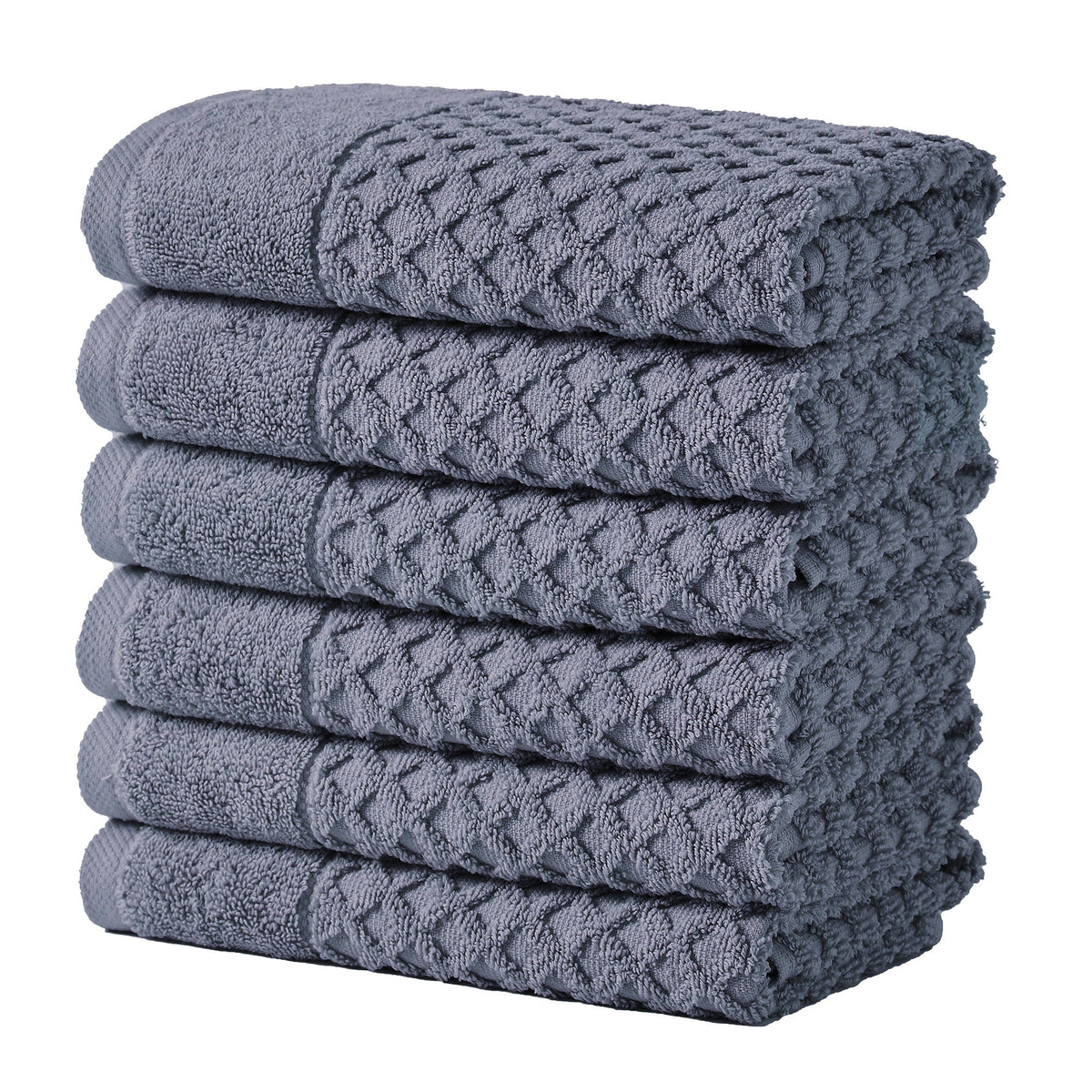 Cotton Diamond Waffle Weave Bath Towel Set - Grayson Collection