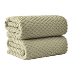 Cotton Diamond Waffle Weave Bath Towel Set - Grayson Collection