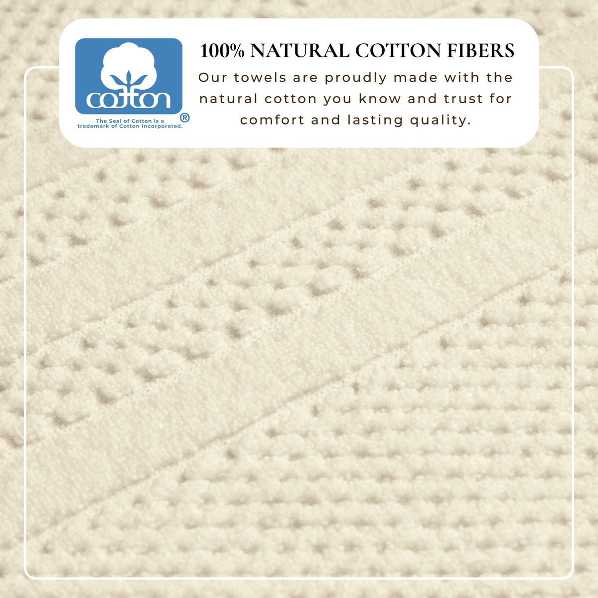 100% Cotton Checkered Jacquard Bath Towel Set - Giuliana Collection
