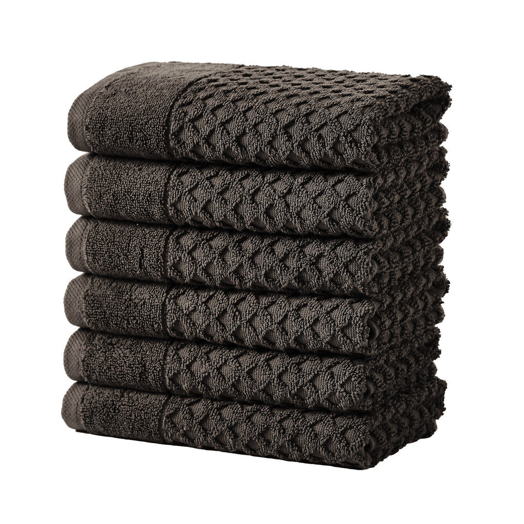 Cotton Diamond Waffle Weave Bath Towel Set - Grayson Collection