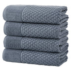Cotton Diamond Waffle Weave Bath Towel Set - Grayson Collection