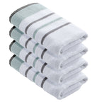 Decorative Cotton Stripe Bath Towel Set - Noelle Collection