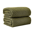 Cotton Diamond Waffle Weave Bath Towel Set - Grayson Collection